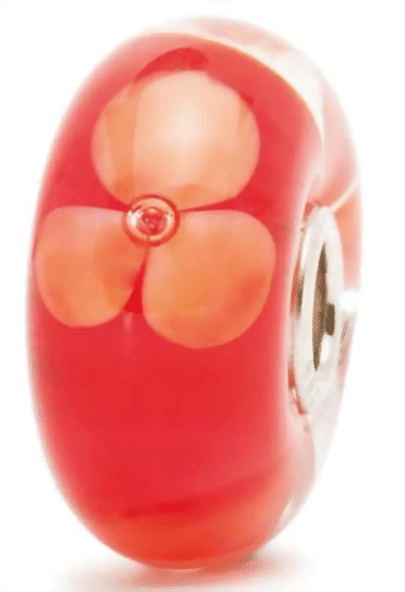 Trollbeads Pfirsich Blume TGLBE-10139   Retired  