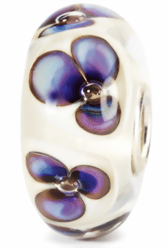 Trollbeads Elfenbein Veilchen TGLBE-10168  