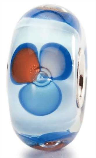 Trollbeads Blaue Fantasieblume  TGLBE-10154 / 61466 Retired  