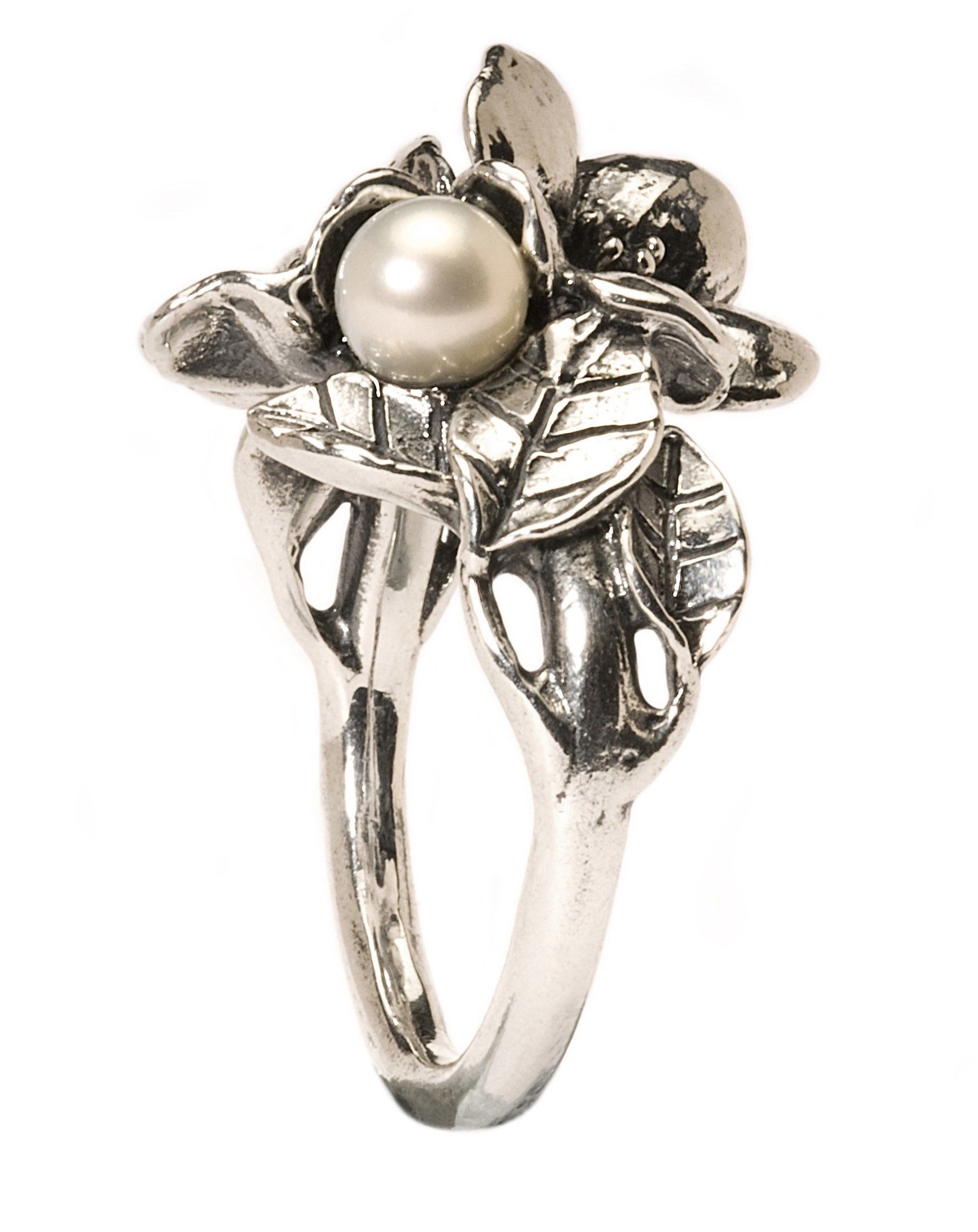 Trollbeads Ring Weißdorn mit Perle TAGRI-00221 - 230 