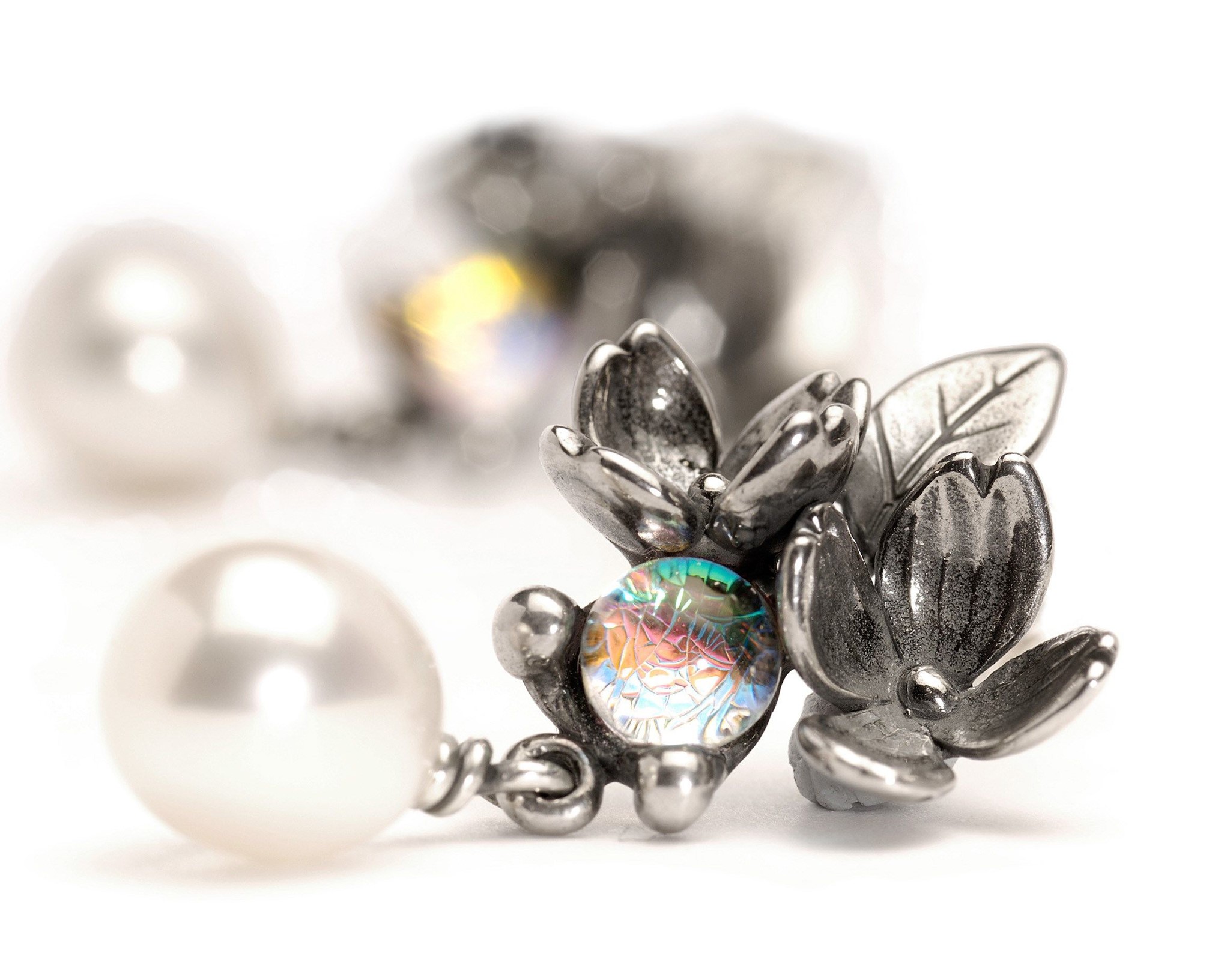 Blumen und Perle Ohrringe TAGEA-00001  