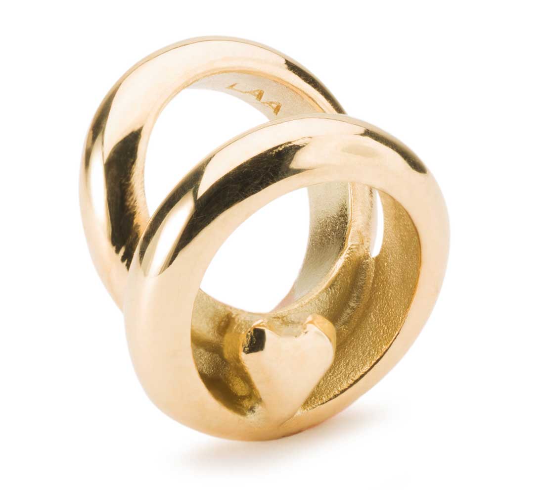 Trollbeads Ringe der Liebe Gold TAUBE-00122